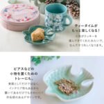 Dinky 美濃燒淺綠色小鳥形狀碟子放小物、點心的使用示範